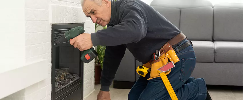 New Indoor Fireplace Installation in Grosse Pointe Woods, Michigan